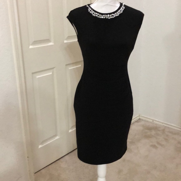 Lauren Ralph Lauren Petite Embellished Crew-Neck Dress - Picture 6 of 6